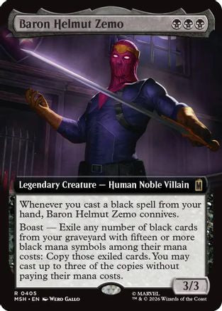 Baron Helmut Zemo (Extended Art) (MSH - Marvel Super Heroes Foil)