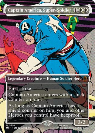 Captain America, Super-Soldier (Borderless) (0316) (MSH - Marvel Super Heroes)