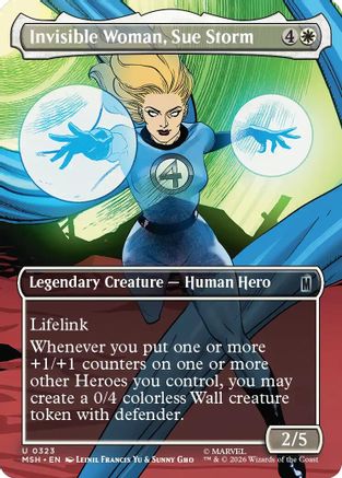Invisible Woman, Sue Storm (Borderless) (MSH - Marvel Super Heroes Foil)