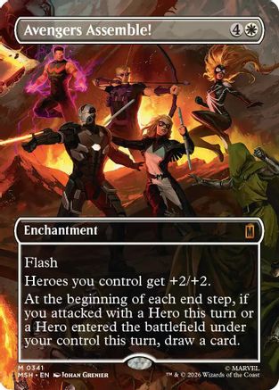 Avengers Assemble! (Borderless) (0341) (MSH - Marvel Super Heroes Foil)