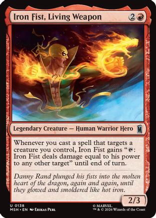 Iron Fist, Living Weapon (MSH - Marvel Super Heroes)
