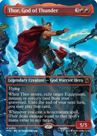 Thor, God of Thunder (Borderless) (0338) (MSH - Marvel Super Heroes)