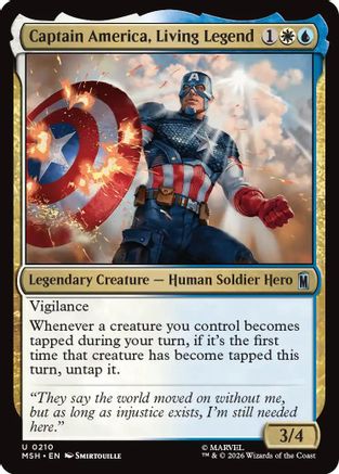 Captain America, Living Legend (MSH - Marvel Super Heroes Foil)