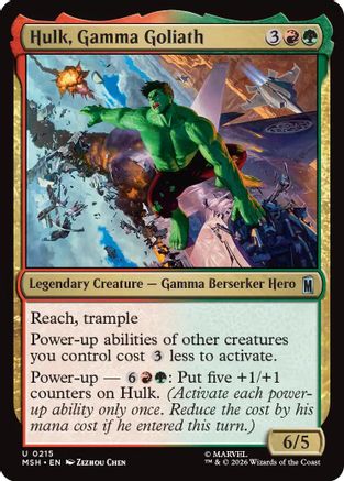 Hulk, Gamma Goliath (MSH - Marvel Super Heroes Foil)