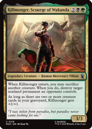 Killmonger, Scourge of Wakanda (MSH - Marvel Super Heroes Foil)