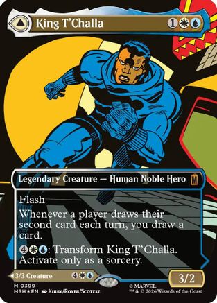 King T'Challa (Borderless) (0399) (MSH - Marvel Super Heroes Foil)