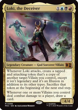 Loki, the Deceiver (MSC - Commander: Marvel Super Heroes)