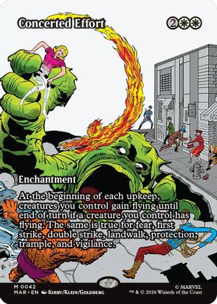 Concerted Effort (Borderless) (MAR - Marvel Universe Eternal-Legal Foil)