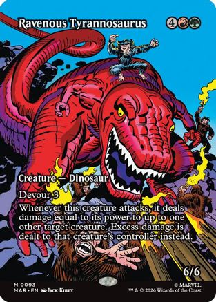 Ravenous Tyrannosaurus (Borderless) (MAR - Marvel Universe Eternal-Legal Foil)