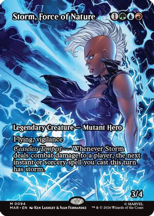 Storm, Force of Nature (Borderless) (MAR - Marvel Universe Eternal-Legal Foil)