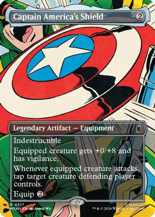 Captain America's Shield (Borderless) (0317) (MSH - Marvel Super Heroes)