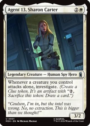 Agent 13, Sharon Carter (MSH - Marvel Super Heroes Foil)