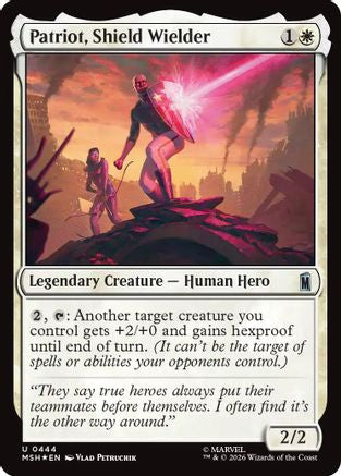Patriot, Shield Wielder (Surge Foil) (MSH - Marvel Super Heroes Foil)