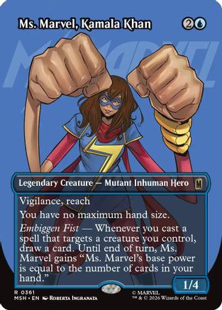 Ms. Marvel, Kamala Khan (Borderless) (MSH - Marvel Super Heroes)