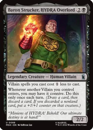 Baron Strucker, HYDRA Overlord (MSH - Marvel Super Heroes Foil)