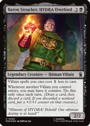 Baron Strucker, HYDRA Overlord (Surge Foil) (MSH - Marvel Super Heroes Foil)