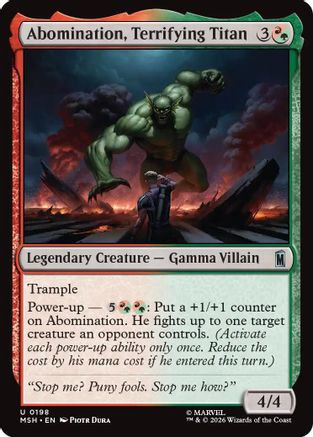 Abomination, Terrifying Titan (MSH - Marvel Super Heroes Foil)