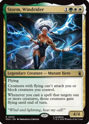 Storm, Windrider (MSH - Marvel Super Heroes Foil)