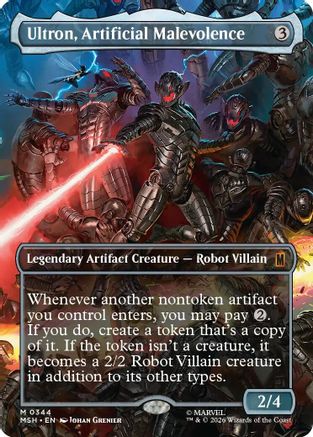 Ultron, Artificial Malevolence (Borderless) (0344) (MSH - Marvel Super Heroes)