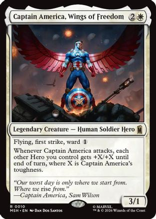 Captain America, Wings of Freedom (MSH - Marvel Super Heroes Foil)