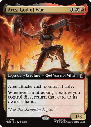 Ares, God of War (Extended Art) (MSH - Marvel Super Heroes Foil)