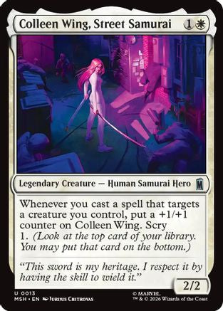 Colleen Wing, Street Samurai (MSH - Marvel Super Heroes)