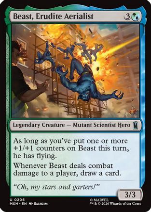 Beast, Erudite Aerialist (MSH - Marvel Super Heroes)