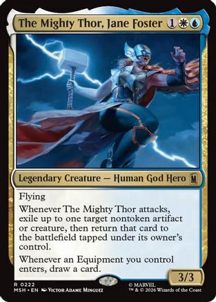 The Mighty Thor, Jane Foster (MSH - Marvel Super Heroes Foil)