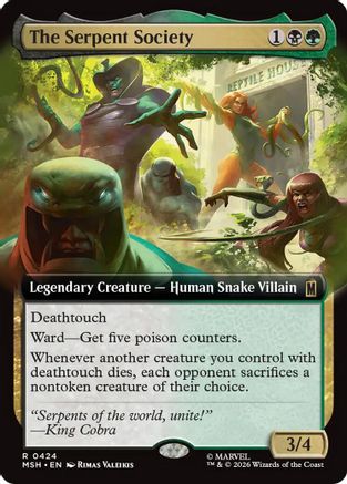 The Serpent Society (Extended Art) (MSH - Marvel Super Heroes Foil)