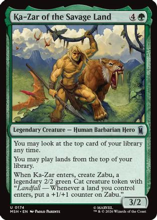 Ka-Zar of the Savage Land (MSH - Marvel Super Heroes)