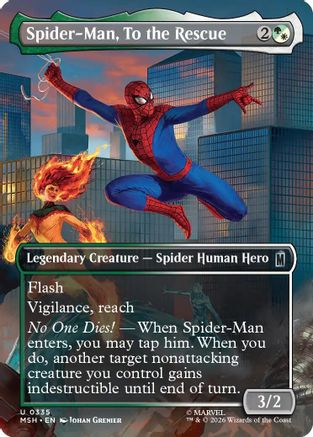 Spider-Man, To the Rescue (MSH - Marvel Super Heroes Foil)