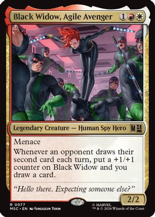 Black Widow, Agile Avenger (MSC - Commander: Marvel Super Heroes)