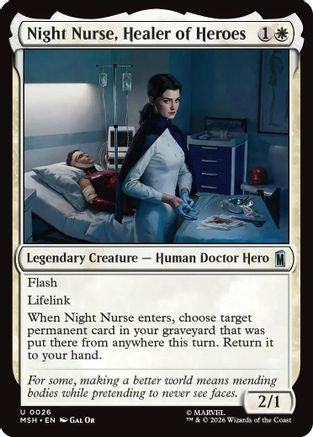 Night Nurse, Healer of Heroes (MSH - Marvel Super Heroes)