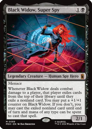 Black Widow, Super Spy (MSH - Marvel Super Heroes Foil)