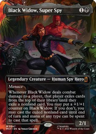 Black Widow, Super Spy (Borderless) (0347) (MSH - Marvel Super Heroes)