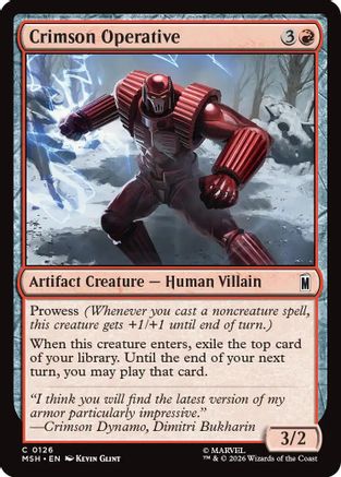 Crimson Operative (MSH - Marvel Super Heroes Foil)