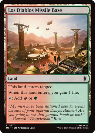 Los Diablos Missile Base (MSH - Marvel Super Heroes Foil)