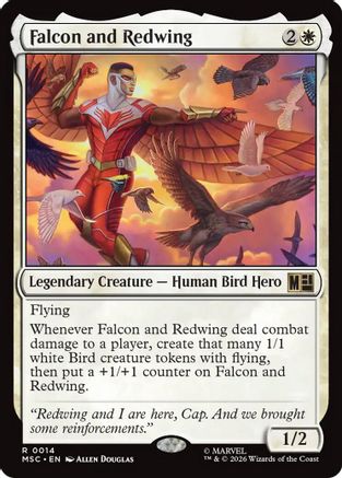 Falcon and Redwing (MSC - Commander: Marvel Super Heroes)