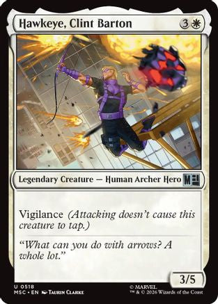 Hawkeye, Clint Barton (0518) (MSC - Commander: Marvel Super Heroes Foil)