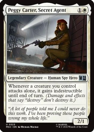 Peggy Carter, Secret Agent (MSC - Commander: Marvel Super Heroes Foil)