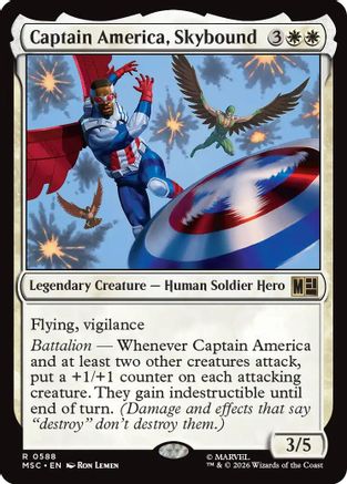 Captain America, Skybound (MSC - Commander: Marvel Super Heroes)