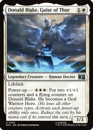 Donald Blake, Guise of Thor (MSC - Commander: Marvel Super Heroes Foil)