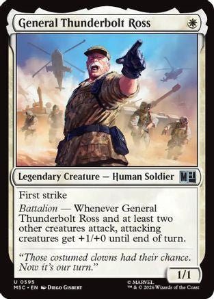 General Thunderbolt Ross (MSC - Commander: Marvel Super Heroes)