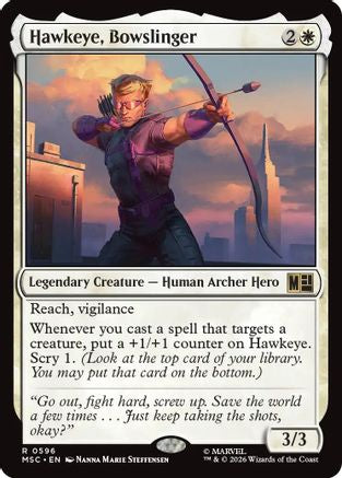 Hawkeye, Bowslinger (MSC - Commander: Marvel Super Heroes Foil)