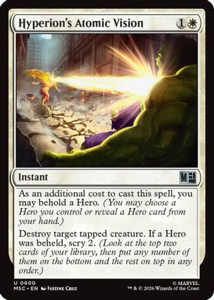 Hyperion's Atomic Vision (MSC - Commander: Marvel Super Heroes)