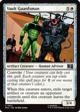Vault Guardsman (MSC - Commander: Marvel Super Heroes Foil)