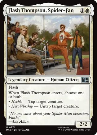 Flash Thompson, Spider-Fan (MSC - Commander: Marvel Super Heroes Foil)