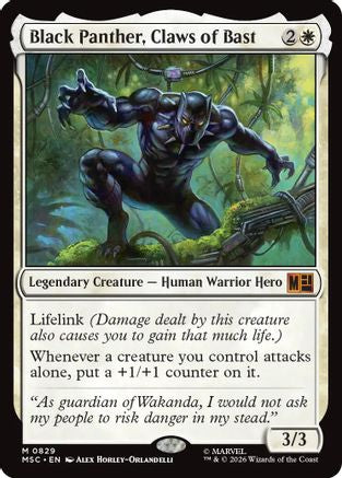 Black Panther, Claws of Bast (MSC - Commander: Marvel Super Heroes)