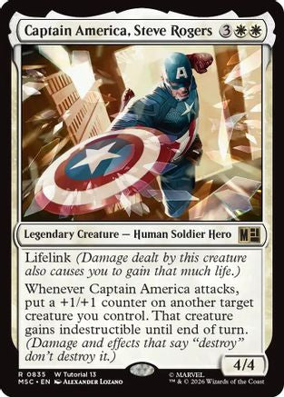 Captain America, Steve Rogers (MSC - Commander: Marvel Super Heroes)