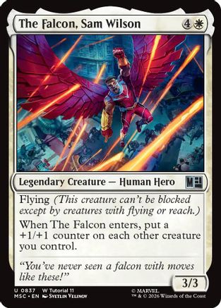 The Falcon, Sam Wilson (MSC - Commander: Marvel Super Heroes)
